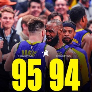 kaiyun-詹姆斯新赛季2K评分低于东契奇 队内第二高&amp;amp;个人职业生涯首次